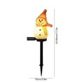 thumbnail image 3 of Uutvery Solar Christmas Snowman Ground Light, Resin Garden Patio Decor with Auto Dusk to Dawn, Waterproof, for Outdoor Ambiance, 3 of 6
