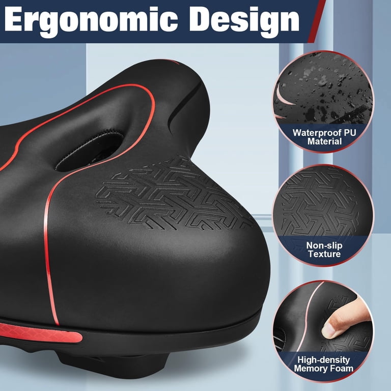 Zacro Comfort Bike Seat Cushion, Dual Shock Absorbing photo 6