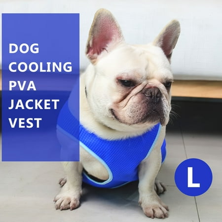 Dog Cooling Vest Cool PVA Jacket Dog Cooling Harness Outdoor Indoor Summer Clothing L for Large Dogs