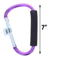 thumbnail image 6 of ASR Outdoor 7 Inch Jumbo Aluminum Carabiner Hiking Cushion Grip - Pink, 6 of 6