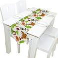 thumbnail image 5 of ColourLife Table Runner Forest Animal Washable Table Cloth Runner for Holiday Home Wedding Table Top Decoration 13x70 Inches, 5 of 5