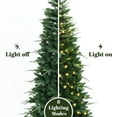 thumbnail image 4 of 6Ft Pre-Lit Green Slim Artificial Christmas Tree with 8 Light Functions, 4 of 10