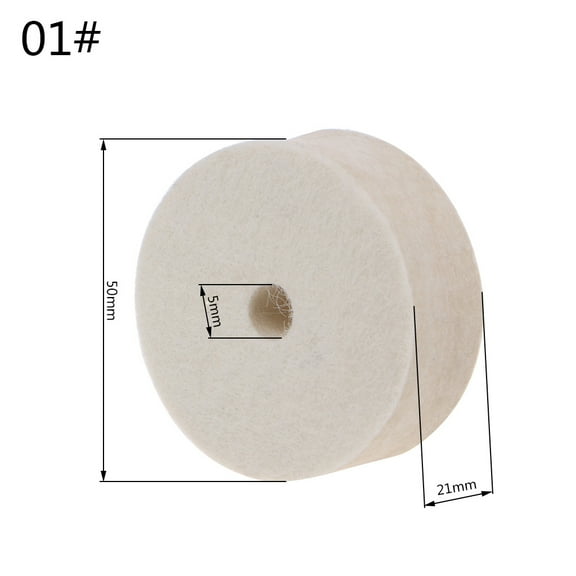 lanema 2/4 Inch Polishing Buffing Grinding Wool Felt Wheel Polisher Abrasive Disc Pad F