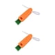 thumbnail image 2 of Cepillo ranurado para botella de leche Cateissary mango largo multifuncional Mini removedor de polvo Naranja 2Conjunto, 2 of 6