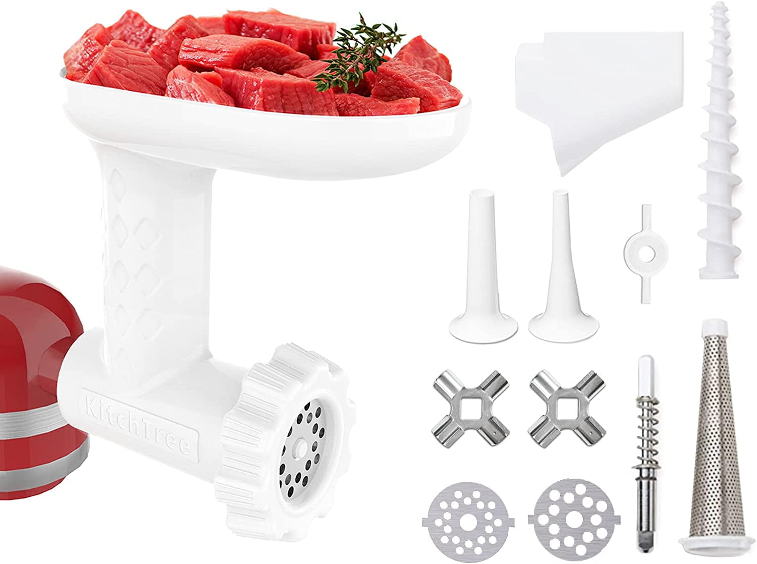 Fruit & Vegetable Strainer Attachment Set Includes Food Grinder