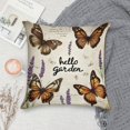 thumbnail image 5 of Pioneer Flower And Butterfly Pillow Covers,Pioneer Flower And Butterfly Throw Pillow Covers 20"×20" ,Living Room Sofa Couch Pillow Covers,Decorative Pillow Covers, 5 of 7