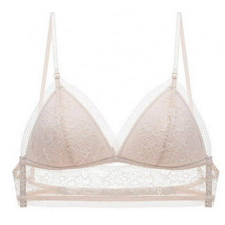 

Womens Lace Bralettes V Neck Low Back Everyday Bra
