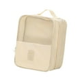 thumbnail image 1 of Bolsa de zapato de viaje Bolsa de transporte con manija de la zapatilla de cierre portátil Organizador de zapatos Bolsa de almacenamiento de zapatos Caqui, 1 of 8