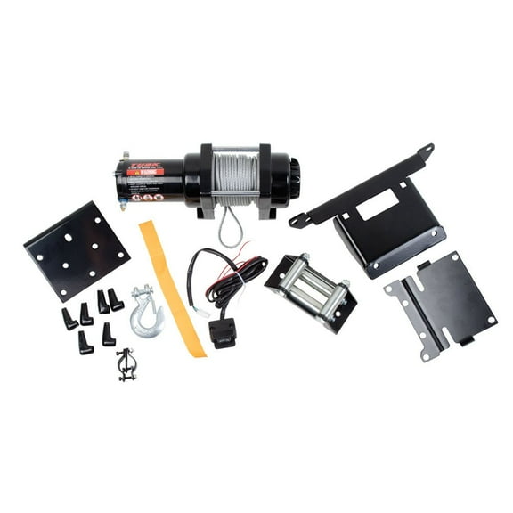 Tusk Winch with Wire Rope and Mount Plate 2500 lb. for Yamaha KODIAK 450 4x4 EPS SE 2022-2024