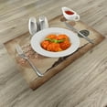 thumbnail image 2 of Ambesonne Brown Place Mats Set of 4, Rustic Japanese Garden Tree, Standard Size, Dark Salmon Caramel Taupe, 2 of 5