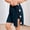 Dark Blue, variant on Tear Away Shorts for Women Side Split Open Breakaway Post Surgery Recovery Bottoms Army Green S