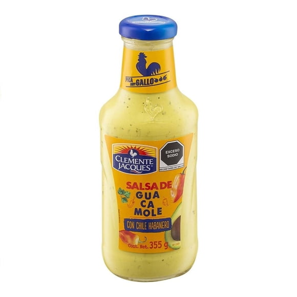 Salsa Clemente Jacques de guacamole con chile habanero 355 g