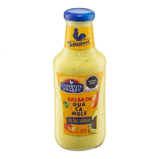 Salsa Clemente Jacques de guacamole con chile habanero 355 g