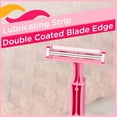 thumbnail image 3 of Equate Women's 2-Blade Disposable Razors, Pink, 5 Count, 3 of 8