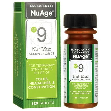 NuAge #9 Natrum Mur 6X 125 Tabs