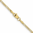 thumbnail image 4 of 14K Yellow Gold Jbsp's 1.8mm Flat Figaro Chain (20 X 1.8) Made In South Africa 1294-20, 4 of 5