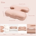 thumbnail image 6 of Side Sleeper Pillow for Anti-Wrinkle, Cooling Memory Foam Pillows for Neck Pain & Breathing Smoothly, Silky Satin Anti-Aging Pillow with High Low Ergonomic Design for Back and Side Sleepers (Pink), 6 of 8