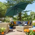 thumbnail image 2 of Outsunny Parasol de Patio Rond en Aluminium de 8,5 Pieds, Vert, 2 of 10