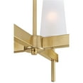 thumbnail image 3 of Westinghouse Lighting 6352700 6 Light Chandelier Champagne Brass Finish with Frosted Glass, 3 of 3