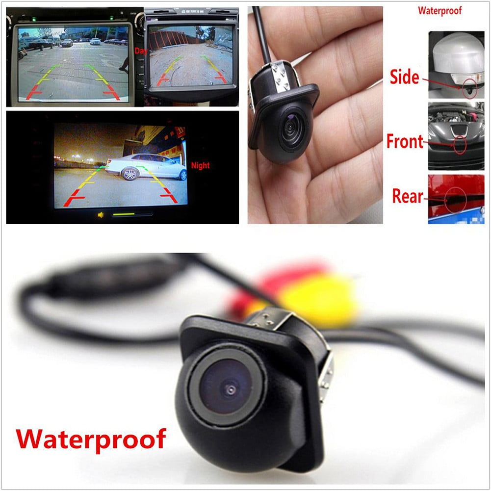 Mini Car SUV Rear Side Front Mirror 170° View CCD Backup Parking Hole Camera Kit 