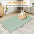 thumbnail image 3 of Cat Litter Mat, Extra Large 51" x 25.6" Silicone Mat Litter Trapping Mat for Scatter Control, Soft on Kitty Paws, Easy to Clean (Green), 3 of 13