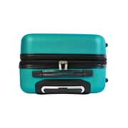 Wrangler 2-Piece Expandable Hard Side Carry-on Luggage Set, Teal