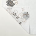 thumbnail image 3 of Sheer Cloth Shower Curtain with Hooks, Washable Shower Curtain White/Gray, 3 of 5