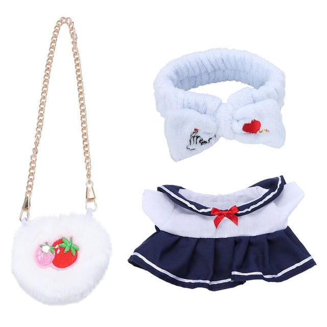 Ropa de peluche suave para muñecas, juguete de simulación, diadema, sombrero, atuendos, lindos patos de peluche Inclinarse