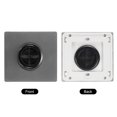 thumbnail image 3 of Unique Bargains Grommet Wall Plate PC with 1.2 Inch Rubber Cable Pass Through Grey 2 Pcs, 3 of 5