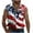 Red, variant on Men's 4th of July Sleeveless Shirt - Vintage Independence Day USA Flag Button-Down Tank Tops for Summer Casual