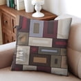 thumbnail image 3 of Geometric Abstract Pillow Covers 20x20 Inch Linen Decorative Square Throw Pillow Covers for Home Sofa Bedroom Outdoor Indoor, 3 of 6