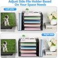 thumbnail image 2 of Desk Organizer, 5-Tier Paper Organizer Letter Tray with Magazine Holder, Office Accessories & Workspace Organizers, Desktop File for Supplies Storage,, 2 of 4