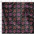 thumbnail image 4 of Soimoi Tissu en Poly Georgette Imprimé Feuilles & Roses Floral au Mètre 52 Pouces de Large, 4 of 5