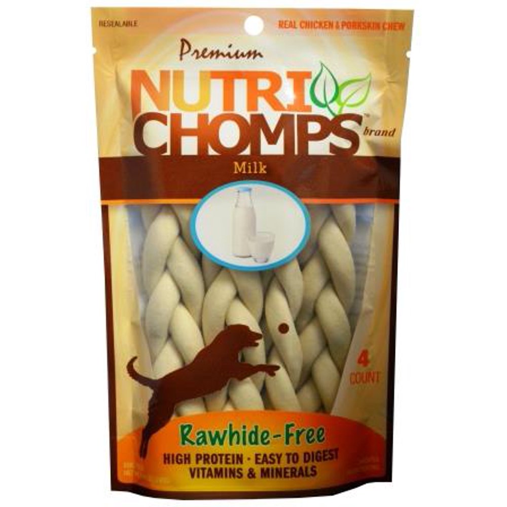 NutriChomps Dog Chews, 6inch Braids, Easy to Digest, Long Lasting
