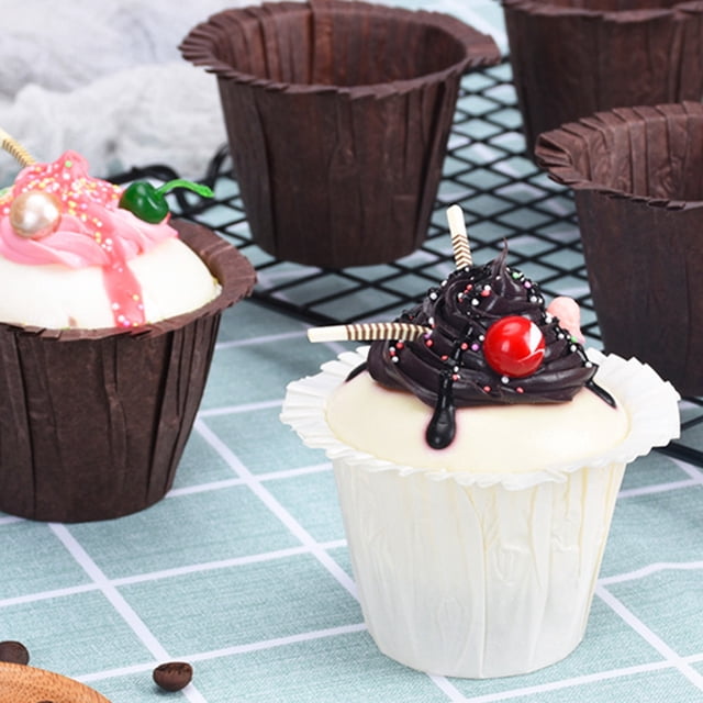 UPOUART 60Ud Papel Para Cupcakes Oilproof Con Estilo Para Pasteles