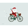 thumbnail image 3 of Lady Louise Designs 24x20 Black Modern Framed Museum Art Print Titled - Santa Bike, 3 of 5