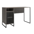 thumbnail image 6 of Purdue Single Pedestal Computer Desk, Gray Oak, 6 of 9