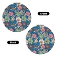 thumbnail image 2 of Kdxio Colorful Flowers Pocket Mirror, 1X/2X Travel Makeup Mirror 2-Sided Folding Small Mirror Portable Double-Sided Magnifying Cosmetic Mirror for Gift-Round Shape, 2 of 9