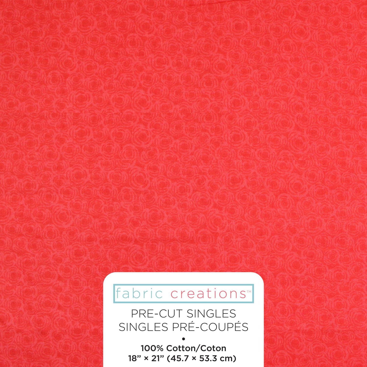 Fabric Creations Red Rose Garden Fat Quarter Pre-Cut Fabric - 18" x 21" / 45cm x 53cm, 18" x 21" / 45cm x 53cm