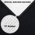 thumbnail image 4 of Secura Bathroom Rugs, 47 x 28 Inches, Extra Soft & Thick, Absorbent Water Bath Mat, Machine Washable Non-Slip Bath Mats for Bathroom, Shower, and Tub, Home Decor Accessories (Black), 4 of 7