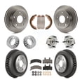 thumbnail image 1 of Transit Auto Front Rear Hub Bearings Assembly Disc Brake Rotors and Ceramic Pads Shoes Kit (10Pc) for Car Dodge Ram 1500 with Heavy Duty Axle - Left Right Side (Driver Passenger) KBB-110128, 1 of 10