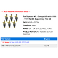 thumbnail image 2 of Fuel Injector Kit - Compatible with 1988 - 1989 Ford F-Super Duty 7.5L V8, 2 of 2