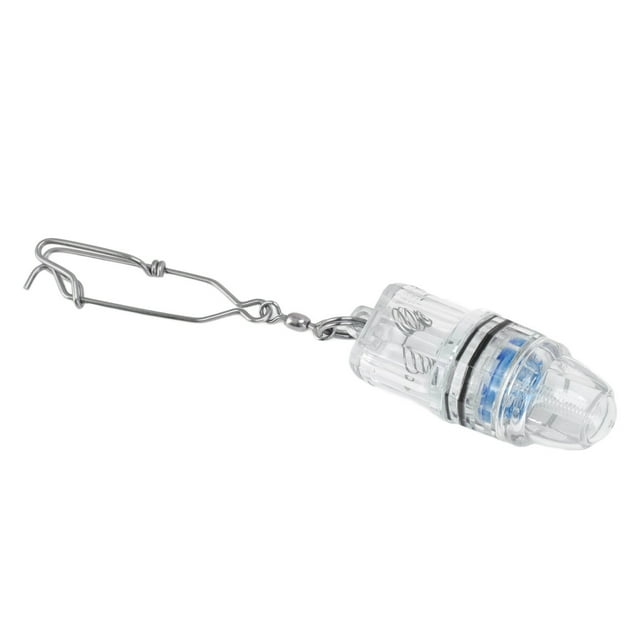 Indicador de atracción de peces bajo el agua Luz LED de señuelo de pez de caída profunda con gancho grande reforzado con Metal para herramienta de pesca azul
