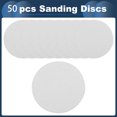 thumbnail image 4 of Discos de lija Unique Bargains, 4.92" 120 grano para reparación automotriz, papel de lija redondo con gancho y bucle de óxido de aluminio blanco, 50 piezas, 4 of 7
