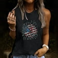 thumbnail image 2 of 4th of July Shirts Women Sleeveless Printed Crewneck Workout Tank Tops T-Shirt Casual Loose Trendy Tunic Blouses Vest, 2 of 5