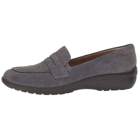 - Easy Spirit Womens Solstice Leather Closed Toe, Grey/Grey Suede, Size 6.5