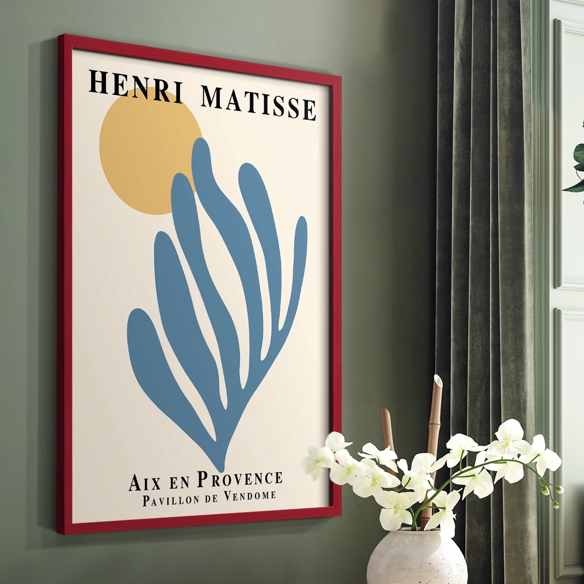 Matisse XCI Framed Print - Solid Wood