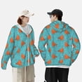 thumbnail image 4 of Balery Funny Chicken Sudadera ligera de manga larga con capucha y protección solar UPF 50+ para hombre y mujer, ideal para pesca y running-Small, 4 of 7
