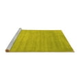 thumbnail image 2 of Ahgly Company Machine Washable Indoor Rectangle Abstract Yellow Contemporary Area Rugs, 4' x 6', 2 of 4