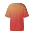 thumbnail image 4 of DDAPJ pyju Oversized T Shirts for Women Plus Size Graphic Tees Summer Casual Half Sleeve V Neck Tee Shirt Loose Comfy Blouse Tops Red XL, 4 of 8